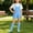 Light Blue, variant on YHAJDS Unisex Kid Girl Boy 3 Piece Summer Outfits Solid White Short Sleeve Crewneck Tee Overalls Shorts Set