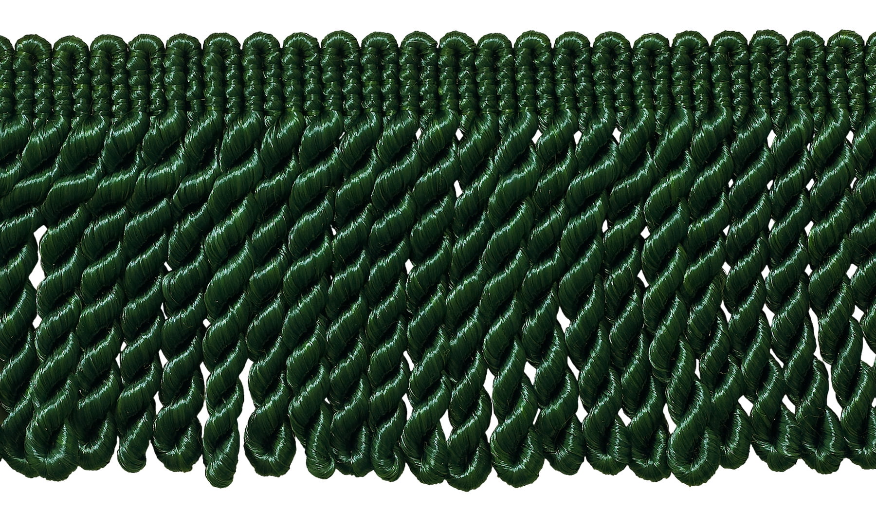 3 Inch Long HUNTER GREEN Bullion Fringe Trim, BFS3 Color G10, Sold By the Yard
