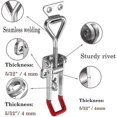 thumbnail image 5 of Heavy Duty Adjustable Toggle Latch Clamp With Lock Hole 660lbs Holding Capacity Large Pull Action Latch Banmo, 5 of 5