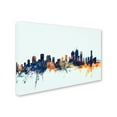 thumbnail image 2 of Trademark Fine Art "Brisbane Skyline Blue" Canvas Art by Michael Tompsett, 2 of 3