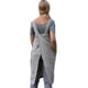 thumbnail image 3 of Cotton Linen Apron For Women Cross Back Apron Pinafore Dress For Baking Cooking Gardening Work, 3 of 4