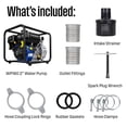 thumbnail image 3 of Westinghouse 2-inch Gas Powered Semi Trash Water Pump, 4-Stroke Engine, 158 GPM with Up to 91ft and 25ft Suction, 3 of 12