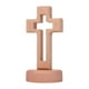 thumbnail image 1 of Cruz de mesa para obsequio religioso, Cruz religiosa decorativa, Cruz de madera católica Base redonda, 1 of 9