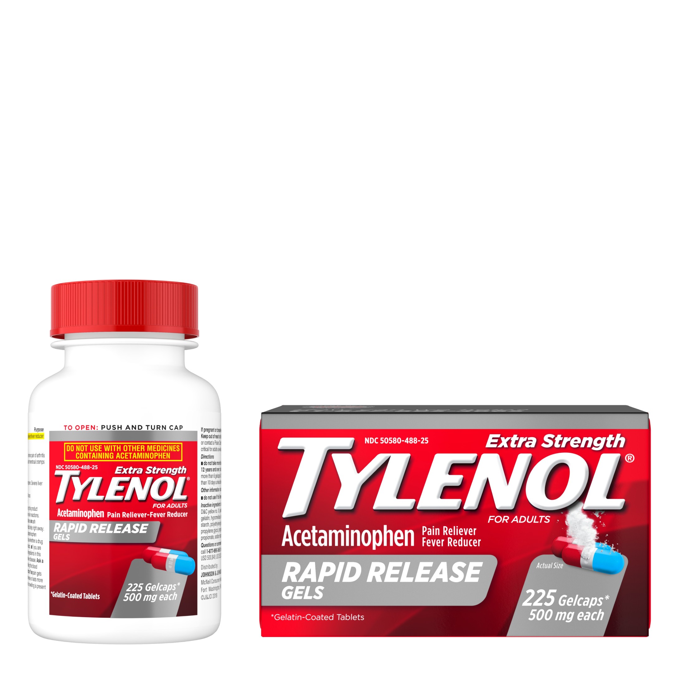 Tylenol Extra Strength Acetaminophen Rapid Release Gels, 225 Ct - image 10 of 13