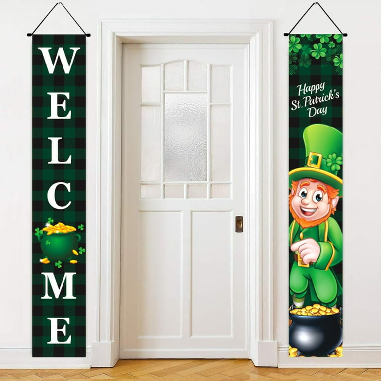 Ghirlanda E Striscione Per Festa Di San Patrizio – Decorazioni Con Trifoglio In Carta Per Party A Tema Irlandese - 6