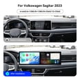 thumbnail image 3 of MOOKAKA 10.1"+10.1" Smart Display Radio Audio Media Player for Volkswagen Sagitar 2023 Universal Car Navigation GPS Upgrade Headunit Android Replacement HD Screen Carplay Accessories, 3 of 15