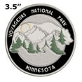thumbnail image 2 of Wander Often! Voyageurs National Park, Minnesota 3.5 Inch Iron Or Sew On Embroidered Fabric Badge Patch Seek Adventure, National Park Iconic Series, 2 of 2