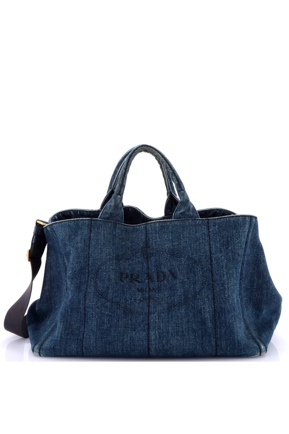 Pre-Owned Canapa Tote Denim Large By Rebag