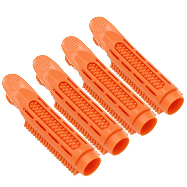 ZECATL Volumizing Hair Root Clip Styling Hair Clips Natural Fluffy Hair No Damage And Heat Free Volumized Hairstyle for Home Professionally Fluffy Hair Clip Hair Root Curler Roller (4Pcs, Orange)
