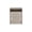 Gray + 2 Drawers + Rectangle + Shelf + Particle Board + Particle Board, variant on Space Saving Nightstand with 2 Drawers and Open Shelf, 24-Inch Tall Narrow Side Table for Bedroom, Living Room, Small Spaces, Particle Board, Black