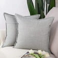 thumbnail image 1 of ASWZXCFGV Linen Throw Pillow Covers 22x22 Inch Green Soft Decorative Cushion Cover for Sofa Bedroom Pillow Shell, 1 of 6