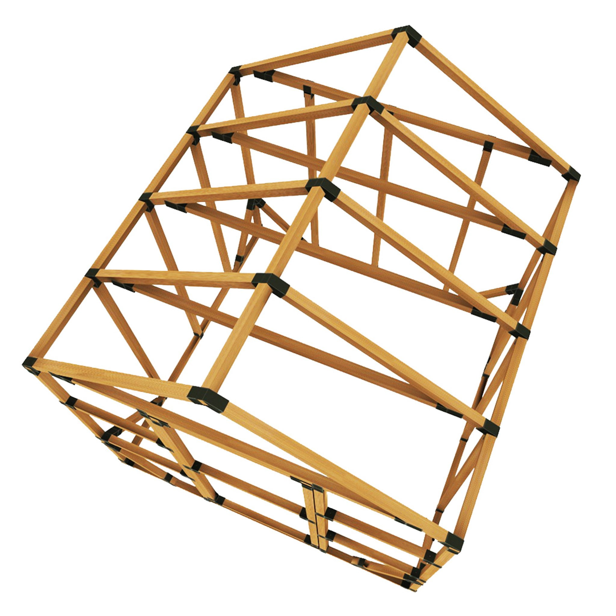 8X8 GREENHOUSE - DIY FRAMING BRACKET KIT (lumber not included)