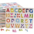 thumbnail image 1 of 30cm Kid Early Educational Toys Montessori Wooden Puzzle Hand Grab Board Set Alphabet And Digit Learning Education Baby Toys1pcs Z He Qiyong unisex, 1 of 1