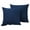 Dark Blue#2, variant on Linen Pillow Cover Set of 2 | 18x18 Inch Outdoor & Indoor Sofa Cushion | Breathable Comfortable Decorative Pillowcase for Living Room Bedroom Patio Chair
