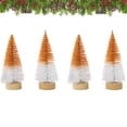 thumbnail image 1 of 4 piezas de miniárboles de Navidad para decorar, pequeños árboles de cepillo de botella con base de madera, árboles de Navidad artificiales para mesa de pueblo, hogar, habitación, fiesta,, 1 of 5
