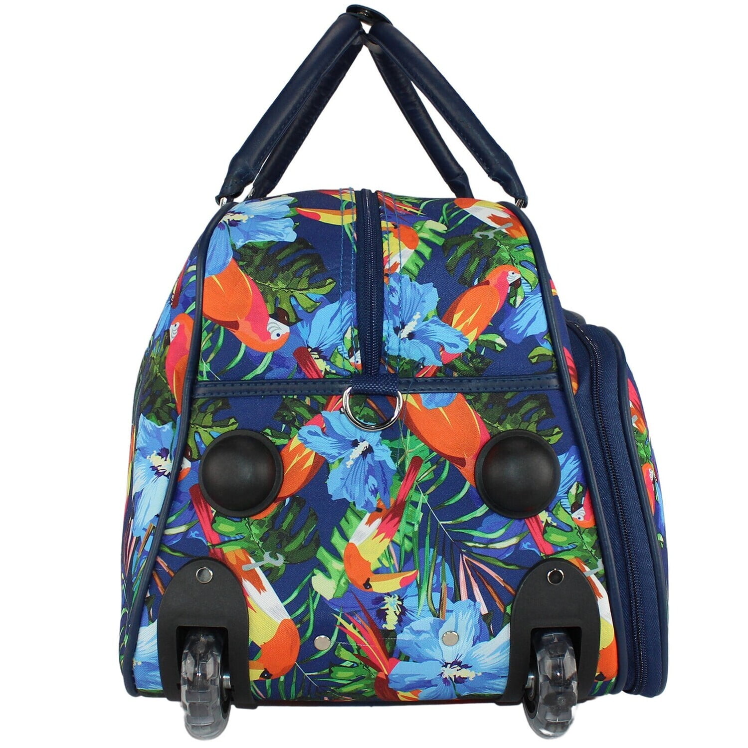 Homestock Seaside Serenity 21-Inch Carry-On Rolling Duffel Bag - Internal Retractable Handle , Smooth-Rolling In-Line Skate Wheels , Spacious Main Compartment , Adjustable Shoulder Strap