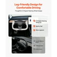 thumbnail image 5 of KFFKFF Steering Wheel for 2016-2023 Tesla Model 3, Carbon Fiber D-Shaped Flat-Bottom Design with Heating Feature, Leather Grip with Textured Non-Slip Surface, Replacement Accessory for Model 3, White, 5 of 9
