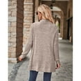 thumbnail image 4 of jinghuiyue Womens Cardigan Sweater Long Sleeve Open Front Knit Cardigans Coat Fashion Lightweight Soft Outerwear with Pockets M, 4 of 7