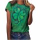 thumbnail image 2 of ICHUANYI Clearance Women's Fashion Tops Funny St. Patrick's Day Printe Casual Loose Fit White Tee Shirts Blouse Print Shirt(Green, XXL) ICHUANYI WER2023081205165, 2 of 9