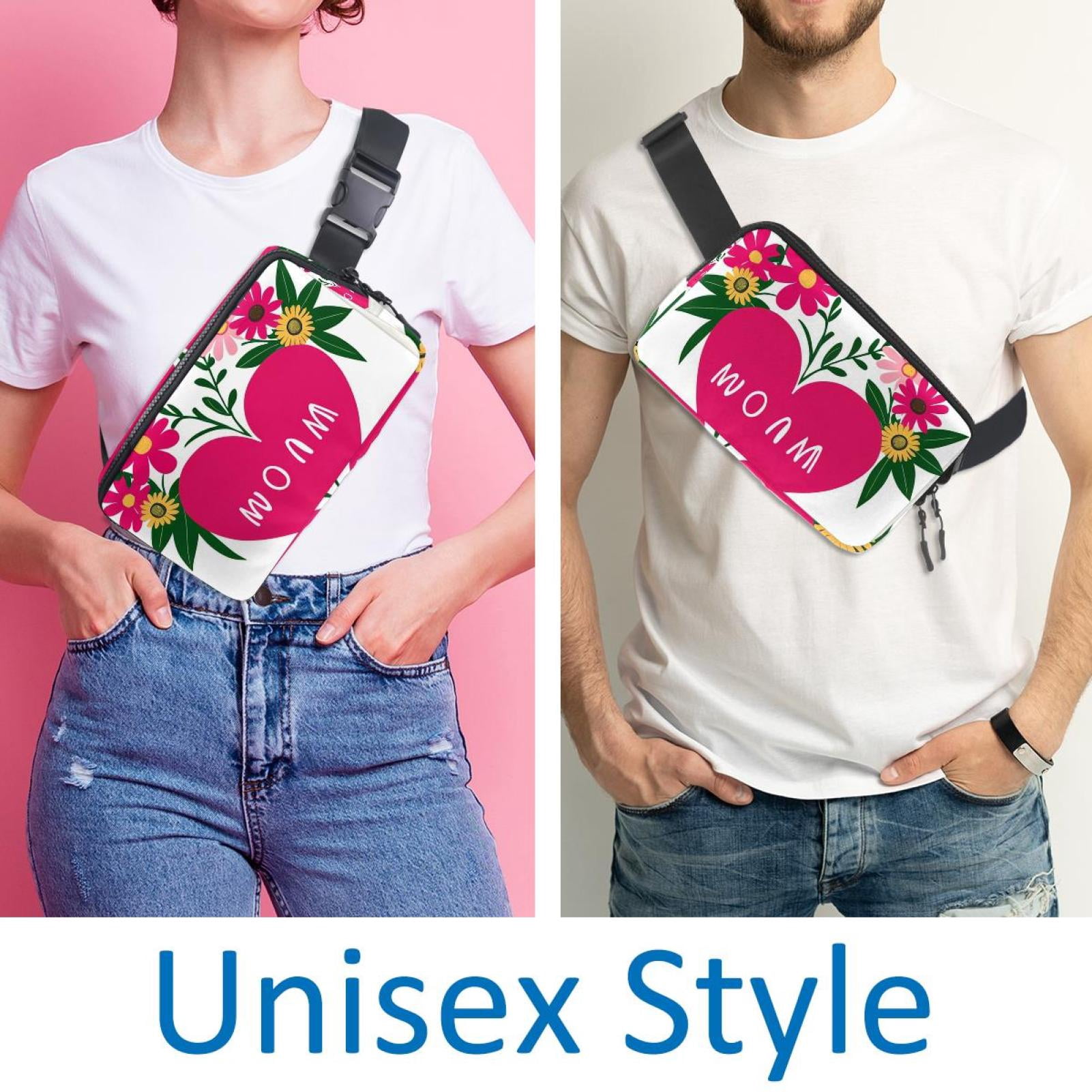 Mother's Day Lightweight Adjustable Running Belt with Extension Strap - Unisex Fanny Pack Belt Bag