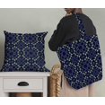 thumbnail image 5 of Soimoi Blue Poly Georgette Fabric Leaves Damask Print Sewing Fabric Yard 52 Inch Wide, 5 of 5