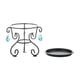 thumbnail image 4 of Soporte de plantas para macetas de maceta con cuentas colgantes soporte triangular soportes de hierro estable estante para sala de jardín doméstico Negro, 4 of 8