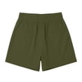 thumbnail image 6 of Oksale Casual Shorts for Women Loose Cozy 3 Inch Shorts with Pockets Summer 2026 Drawtring Elastic Waisted Comfy Shorts Army Green S, 6 of 7
