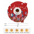 thumbnail image 6 of 15 Inch Round Placemats Set of 4, Independence Day Non Slip Heat Insulation PP Table Mats, 4th of July Red Striped Stars Patriotic Washable Place Mats for Kitchen Dining Party Table Decor, 6 of 7