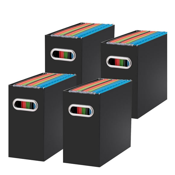 Organizador de archivos Oterri, 31 x 13 x 25 cm, tamaño carta, paquete de 4