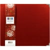 We R Linen Postbound Album 12''X12'', Pomegranate
