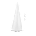 thumbnail image 2 of Supvox DIY Cone Foam White for Teachers Christmas Decoration 6Pcs 9.3x3.5x3.5in, 2 of 8