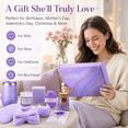thumbnail image 2 of Lomyolo Birthday Gifts for Women Faith 10PCS Self Care Gift Basket, Relaxing Girls Basket Gift Sets with Flannel Blanket Girls Basket Gift Sets for Mom Sister Daughter, Thinking of You Care Package, 2 of 7