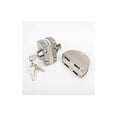 thumbnail image 5 of Cerradura de puerta de vidrio doble de acero inoxidable 304, ambos lados abren ganchos de puerta sin marco para vidrio de 10-12 mm de espesor, 5 of 5