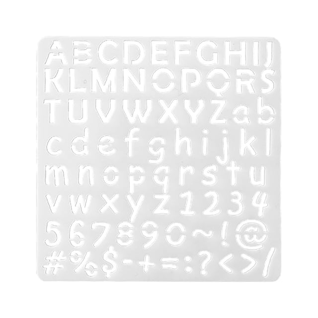 D Alphabet Numbers Stencil 6X6 Inches For Explosion Box Painting Template Creative Design For Gift Album Customization