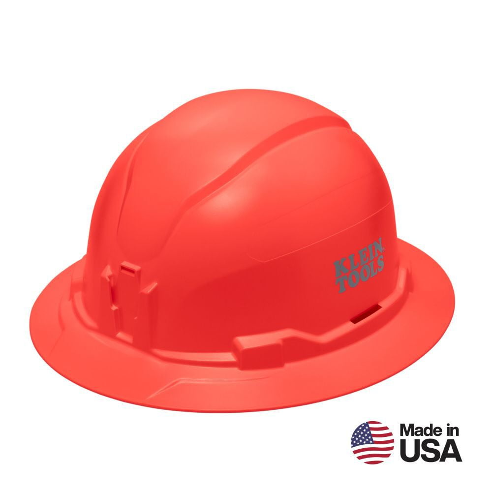 Klein Tools Full Brim Style Non-Vented Hard Hat Orange