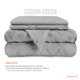 thumbnail image 5 of Juego de Funda para Edredon Duvet Dreamlab, Tamaño King Size, Color Gris, 3 Piezas, 5 of 9