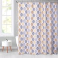 thumbnail image 2 of GlowSol Fabric Shower Curtain Scandi Leaf Print Farmhouse Heavy Duty Hotel Quality Extra Long Bathroom Shower Curtain, 72x78 inches, Yellow, 2 of 6