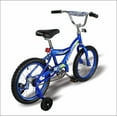 thumbnail image 5 of WonderWheels 16" BMX S-Type Frame Bicycle Coaster Brake One Piece Crank Chrome Rims Black Tire Kid's Bike - Blue, 5 of 6
