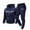 Navy&04^0612R, variant on Fabrcox Mens Two Piece Sweatsuit Fleece Long Sleeve Hoodie Sweatshirt Sweatpants Joggers Set Winter Warm Athletic Mens Track Suit XXL
