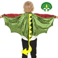 thumbnail image 1 of Disfraz IROLEHOME con alas de dragón para niños, disfraz de dinosaurio, 1 of 7