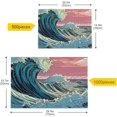 thumbnail image 4 of Ukiyo-e Ocean Wave Jigsaw Puzzle 500 Pieces, Zigsaw with Storage Bag and Reference Picture Easy to Solve Family Game Creative Gift for Friends Parents Grandparents, 4 of 6