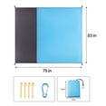 thumbnail image 5 of Beach Blanket Waterproof Sandproof Beach Mat 79" X 83" for 2-5 Adults Quick Drying Outdoor Picnic Mat Beach Accessories for Travel, Camping, Hiking, 5 of 6