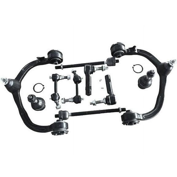 Control Arm Ball Joint Tie Rod and Sway Bar Link Kit - Compatible with 2003 - 2004 Ford Expedition with Auto Adjusting Suspension (From 3/18/2002 to 11/30/2003 Production Date)