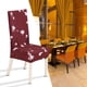 thumbnail image 4 of Funda elástica para silla con estampado de poliéster, fundas protectoras extraíbles para el hogar, boda y hotel, 4 of 13