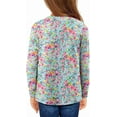 thumbnail image 3 of KISSMODA Girls Long Sleeve Casual Front Pleats Blouses & Tops, Round Neck, 4-14 Years, 3 of 3