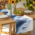 thumbnail image 6 of Mountain Peak Forest Table Runner, Silhouette Tree Bird Kitchen Table Runners Dress Scarves for Table Decorations Party/Restaurant/Indoor Outdoor Use, 13x36in, 6 of 7