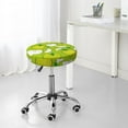 thumbnail image 7 of Susaid Green Apple Print Elastic Bar Stool Cover Personalized Washable Stool Cover for Barbershop Home Bar Kitchen-12 inch, 7 of 7
