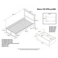 thumbnail image 2 of Leo & Lacey Lit Plateforme Urbain Simple avec Rangement en Noyer, 2 of 3