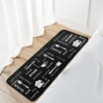 thumbnail image 7 of SKYSONIC Cooking Love Kitchen Mats Washable Floor Runner Rug Anti Slip Fatigue Area Rugs Black Board Tableware Standing Doormat Cushioned Carpet for Farmhouse Home Bath Indoor Outdoor Decor 39x20 in, 7 of 7