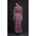thumbnail image 3 of Bimba Rayon Roses & Ranunculus Floral Ladies Long Gown Boho Beach Cocktail Party Maxi SlitÂ&nbsp;Dress-X-Large, 3 of 6
